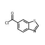 structure of CAS# 55439-73-1, 1,3-Benzothiazole-6-Carbonyl Chloride;1,3-BENZOTHIAZOLE-6-CARBONYL CHLORIDE;benzo[d]thiazole-6-carbonyl chloride