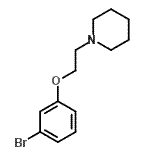 结构式 CAS# 554430-68-1, 1-[2-(3-溴苯氧基)乙基]哌啶