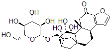 CAS#: 55465-97-9， (3bS,7R)-7-[(beta-D-Glucopyranosyloxy)Methyl]-4,5,6,7,8,9,10,10aalpha,10b,11-Decahydro-6beta,7,10alpha-Trihydroxy-10bbeta-Methyl-5abeta,8beta-Methano-5aH-Cyclohepta[5,6]Naphtho[2,1-b]Furan-12(3bH)-One