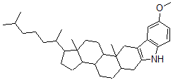 CAS#: 55493-86-2， 5'-Methoxy-1'H-5alpha-Cholest-2-Eno[3,2-b]Indole