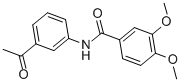 CAS 登录号：5557-22-2， N-(3-乙酰基苯基)-3,4-二甲氧基苯甲酰胺