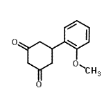 结构式 CAS# 55579-77-6, 5-(2-甲氧基苯基)-1,3-环己烷二酮