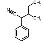 CAS#: 5558-32-7， 3-Methyl-2-Phenylpentanenitrile