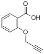 结构式 CAS# 55582-31-5, 2-(2-丙炔基氧基)苯甲酸