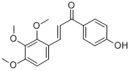 structure of CAS# 556028-14-9, 1-(4-Hydroxyphenyl)-3-(2,3,4-Trimethoxyphenyl)-2-Propen-1-One;1-(4-HYDROXYPHENYL)-3-(2,3,4-TRIMETHOXYPHENYL)-2-PROPEN-1-ONE;1-(4-Hydroxyphenyl)-3-(2,3,4-Trimethoxyphenyl)Prop-2-En-1-One;4'-HYDROXY-2,3,4-TRIMETHOXYCHALCONE