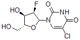 CAS#: 55612-15-2， 5-Chloro-1-(2'-Fluoro-2'-Deoxyribofuranosyl)Uracil