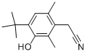 structure of CAS# 55699-10-0, 4-Tert-Butyl-3-Hydroxy-2,6-Xylylacetonitrile;2-(4-Tert-Butyl-3-Hydroxy-2,6-Dimethyl-Phenyl)Acetonitrile;2-(4-Tert-Butyl-3-Hydroxy-2,6-Dimethyl-Phenyl)Ethanenitrile;4-Tert-Butyl-3-Hydroxy-2,6-Xylylacetonitrile