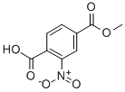 structure of CAS# 55737-66-1, 2-Nitro-4-Methoxycarbonyl Benzoic Acid;2-Nitroterephthalic Acid 4-Methyl Ester, 97%;2-NITRO-4-METHOXYCARBONYL BENZOIC ACID