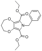 结构式 CAS# 557796-02-8, 1-苄基-3,4-丙烯二氧基吡咯-2,5-二羧酸二乙酯