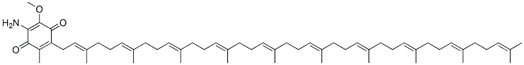 CAS 登录号：5591-74-2， 2-氨基-5-(3,7,11,15,19,23,27,31,35,39-十甲基-2,6,10,14,18,22,26,30,34,38-四十碳十烯基)-3-甲氧基-6-甲基对苯醌