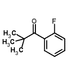 结构式 CAS# 560085-36-1, 1-(2-氟苯基)-2,2-二甲基-1-丙酮