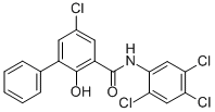 CAS 登录号:5607-52-3, 5-氯-2-羟基-N-(2,4,5-三氯苯基)-(1,1'-联苯)-3-甲酰胺
