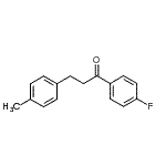 structure of CAS# 56201-96-8, 1-(4-Fluorophenyl)-3-(4-Methylphenyl)-1-Propanone;4'-fluoro-3-(4-methylphenyl)propiophenone