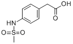 结构式 CAS# 56205-88-0, 4-(甲烷磺酰基氨基)苯基乙酸