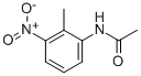 structure of CAS# 56207-36-4, 2'-Methyl-3'-Nitroacetanilide;N-(2-Methyl-3-Nitro-Phenyl)Acetamide;N-(2-Methyl-3-Nitro-Phenyl)Ethanamide;Acetamide, N-(2-Methyl-3-Nitrophenyl)-