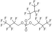 结构式 CAS# 563-09-7, 三(1H,1H-七氟丁基)磷酸酯