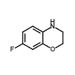 structure of CAS# 56346-41-9, 7-Fluoro-3,4-Dihydro-2H-1,4-Benzoxazine;7-fluoro-2H,3H,4H-benzo[e]1,4-oxazine;7-Fluoro-3,4-dihydro-2H-1,4-benzoxazine;7-Fluoro-3,4-dihydro-2H-benzo[1,4]oxazine
