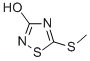 structure of CAS# 56409-41-7, 3-Hydroxy-5-Methylmercapto-1,2,4-Thiadiazole;1,2,4-Thiadiazol-3(2H)-One,5-(Methylthio)-(9CI);3-HYDROXY-5-METHYLMERCAPTO-1,2,4-THIADIAZOLE;3-HYDROXY-5-(METHYLTHIO)-1,2,4-THIADIAZOLE