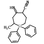 CAS#: 56437-94-6， (5E)-5-Imino-7-methyl-1,1-diphenyl-4-silepanecarbonitrile