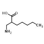 CAS#: 56439-53-3， 2-(Aminomethyl)Heptanoic Acid
