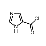 structure of CAS# 56460-32-3, 1H-Imidazole-4-Carbonyl Chloride;1H-Imidazole-5-carbonylchloride;4-chlorocarbonyl imidazole