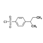 structure of CAS# 56609-83-7, 4-Sec-Butylbenzenesulfonyl Chloride;4-SEC-BUTYLBENZENESULFONYLCHLORIDE;chloro[4-(methylpropyl)phenyl]sulfone;MFCD00024886