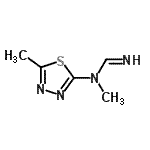 CAS#: 56684-75-4， N-Methyl-N-(5-methyl-1,3,4-thiadiazol-2-yl)imidoformamide