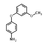 结构式 CAS# 56705-86-3, 4-(3-甲氧基苯氧基)苯胺