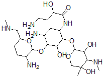 CAS#: 56824-15-8， N(1)-(4-Amino-2-Hydroxy-1-Oxobutyl)Sagamicin