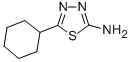 structure of CAS# 56882-77-0, 2-Amino-5-cyclohexyl-1,3,4-thiadiazole;(5-Cyclohexyl-1,3,4-Thiadiazol-2-Yl)Amine;L 1491;Eu-0084428