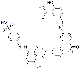CAS#: 56918-92-4， 5-[[4-[[[4-[[2,6-Diamino-3-Methyl-5-[(4-Sulphophenyl)Azo]Phenyl]Azo]Phenyl]Amino]Carbonyl]Phenyl]Azo]Salicylic Acid