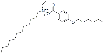 CAS#: 56955-78-3， (Dodecyl)Ethyldimethylammonium 4-(Hexyloxy)Benzoate