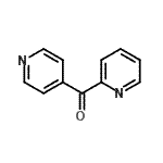 structure of CAS# 56970-92-4, 2-Pyridinyl(4-Pyridinyl)Methanone;2-pyridinyl(4-pyridinyl)methanone;methanone, 2-pyridinyl-4-pyridinyl-;MFCD03084340