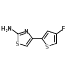 CAS 登录号：570407-16-8， 4-(4-氟-2-噻吩基)-1,3-噻唑-2-胺