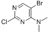 structure of CAS# 57054-86-1, 5-Bromo-2-Chloro-4-(Dimethylamino)Pyrimidine;4-Pyrimidinamine, 5-Bromo-2-Chloro-N,N-Dimethyl-;5-Bromo-2-Chloro-N,N-Dimethylpyrimidin-4-Amine
