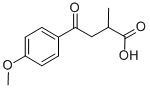 structure of CAS# 5717-16-8, 2-Methyl-4-Oxo-4-(4'-Methoxyphenyl)Butyric Acid;4-(4-Methoxyphenyl)-2-Methyl-4-Oxo-Butanoic Acid;4-Keto-4-(4-Methoxyphenyl)-2-Methyl-Butyric Acid;2-Methyl-4-Oxo-4-(4'-Methoxyphenyl)Butyric Acid