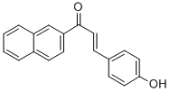 结构式 CAS# 57221-63-3, 2-[3-(4-羟基苯基)丙烯酰]萘