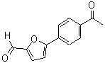 structure of CAS# 57268-39-0, 5-(4-Acetyl-Phenyl)-Furan-2-Carbaldehyde;Bb_Sc-1156