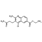 CAS#: 57276-28-5， Ethyl 4-Chloro-2-Methyl-3-(3-Oxobutyl)-6-Quinolinecarboxylate