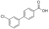 结构式 CAS# 5728-43-8, 3'-氯-联苯-4-羧酸