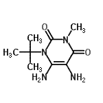 CAS#: 572922-76-0， 5,6-Diamino-3-Methyl-1-(2-Methyl-2-Propanyl)-2,4(1H,3H)-Pyrimidinedione