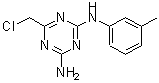结构式 CAS# 573950-75-1, 6-(氯甲基)-N-(3-甲基苯基)-1,3,5-三嗪-2,4-二胺