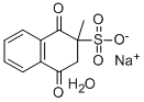 structure of CAS# 57414-02-5, Menadione Sodium Bisulfite Hydrate;Sodium 2-Methyl-1,4-Dioxo-Tetralin-2-Sulfonate;Sodium 2-Methyl-1,4-Dioxo-2-Tetralinsulfonate;Sodium 1,4-Diketo-2-Methyl-Tetralin-2-Sulfonate
