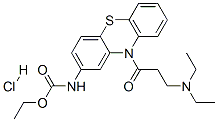 CAS#: 57530-40-2， Ethyl N-[10-(3-Diethylaminopropanoyl)Phenothiazin-2-Yl]Carbamate Hydrochloride