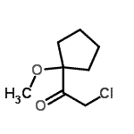 CAS#: 57540-04-2， 2-Chloro-1-(1-Methoxycyclopentyl)Ethanone