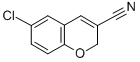 structure of CAS# 57543-67-6, 6-Chloro-2H-1-Benzopyran-3-Carbonitrile;6-CHLORO-2H-CHROMENE-3-CARBONITRILE