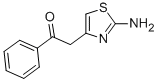 structure of CAS# 57626-32-1, 2-(2-Amino-1,3-Thiazol-4-Yl)-1-Phenylethanone;2-(2-Aminothiazol-4-Yl)-1-Phenyl-Ethanone;2-(2-Amino-4-Thiazolyl)-1-Phenylethanone;2-(2-Amino-1,3-Thiazol-4-Yl)-1-Phenyl-Ethanone