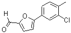 CAS 登录号：57666-53-2， 5-(3-氯-4-甲基-苯基)-呋喃-2-甲醛