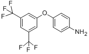 structure of CAS# 57688-35-4, 4-[3,5-Bis(Trifluoromethyl)Phenoxy]Aniline;4-Amino-3',5'-Bis(Trifluoromethyl)Diphenylether95+%;4-AMINO-3',5'-BIS(TRIFLUOROMETHYL)DIPHENYL ETHER;4-[3,5-Di(Trifluoromethyl)Phenoxy]Aniline, 95+%