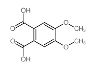 structure of CAS# 577-68-4, m-Hemipinic Acid;1,2-Benzenedicarboxylic Acid, 4,5-Dimethoxy-;4,5-Dimethoxy-1,2-Benzenedicarboxylic Acid;Nsc155484